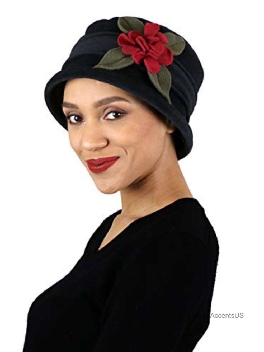 Fleece Cloche Winter Hat Chemo Headwear Cancer Cap Head Covering